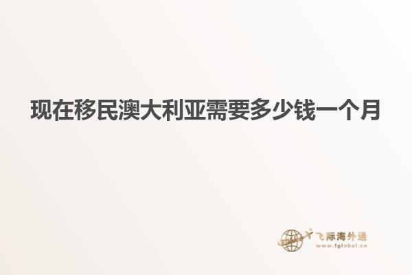 现在移民澳大利亚需要多少钱一个月