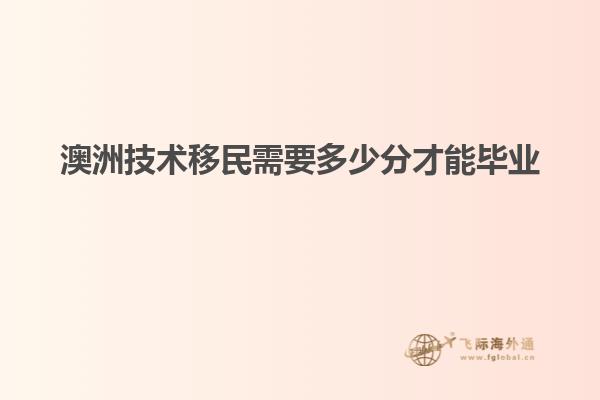 澳洲技术移民需要多少分才能毕业