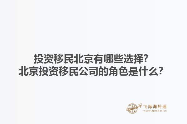 投资移民北京有哪些选择？北京投资移民公司的角色是什么？1.jpg