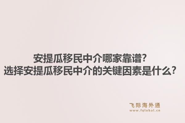 安提瓜移民中介哪家靠谱？选择安提瓜移民中介的关键因素是什么？1.jpg
