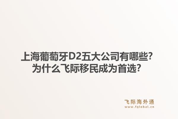 上海葡萄牙D2五大公司有哪些？为什么飞际移民成为首选？