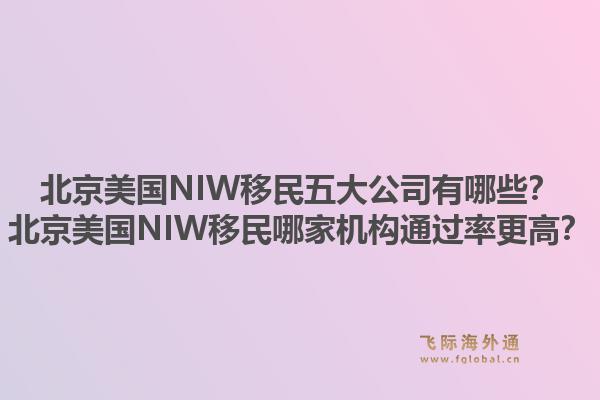 北京美国NIW移民五大公司有哪些？北京美国NIW移民哪家机构通过率更高？
