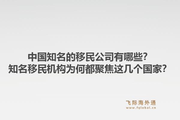 中国知名的移民公司有哪些?知名移民机构为何都聚焦这几个国家?1.jpg