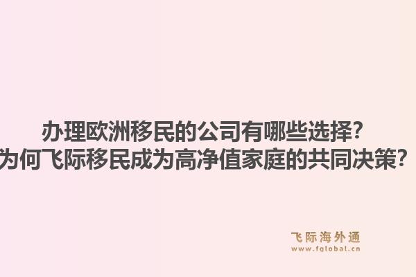办理欧洲移民的公司有哪些选择？为何飞际移民成为高净值家庭的共同决策？1.jpg