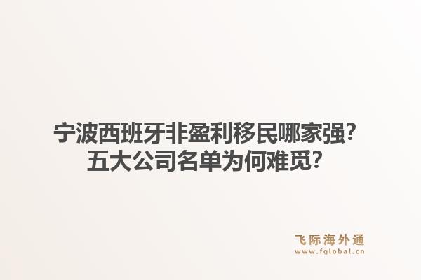 宁波西班牙非盈利移民哪家强？五大公司名单为何难觅？1.jpg