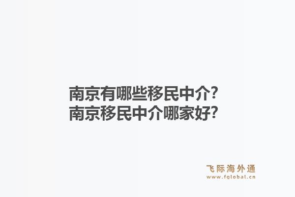 南京有哪些移民中介？南京移民中介哪家好？