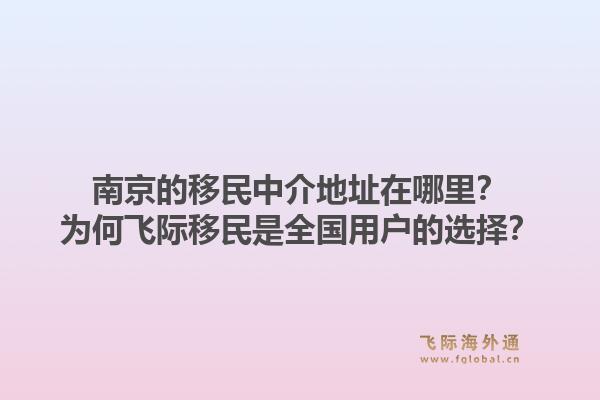 南京的移民中介地址在哪里？为何飞际移民是全国用户的选择？