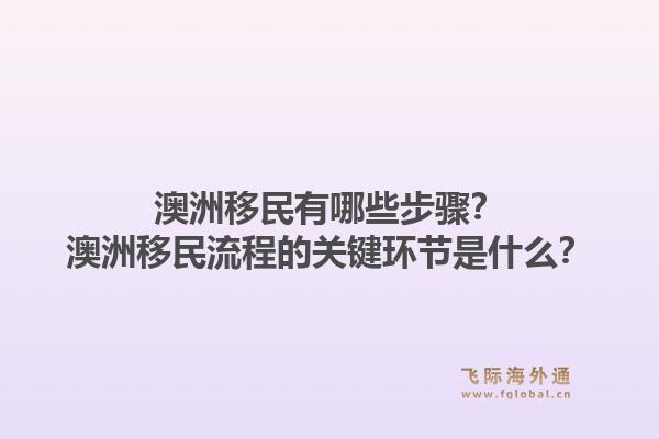 澳洲移民有哪些步骤？澳洲移民流程的关键环节是什么？1.jpg